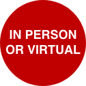 in Person or virtual